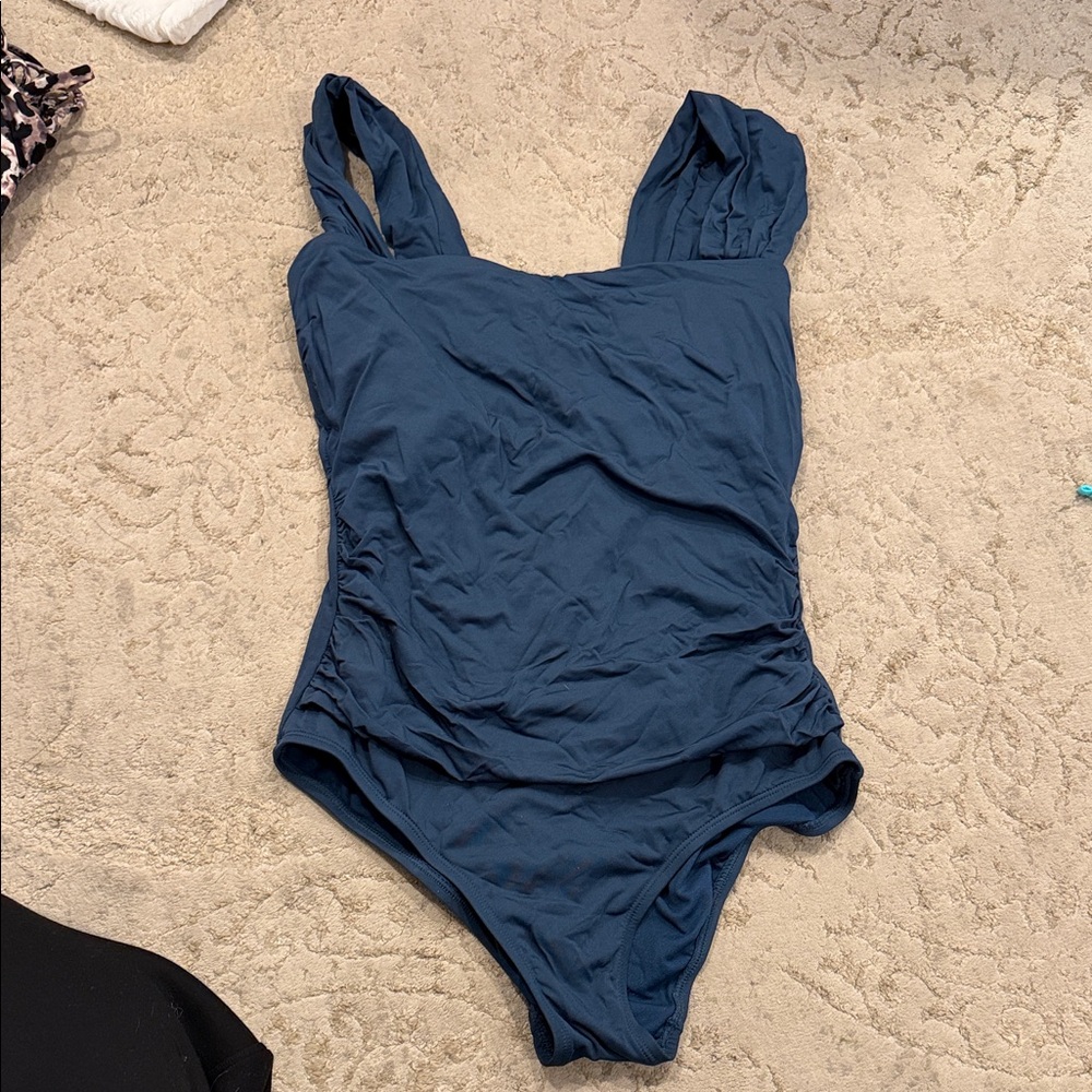 Jantzen Blue One Piece Swimsuit